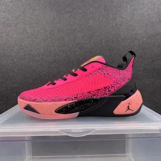 Air Jordan 37 Pink Black Speckled Knit Basketball Shoes