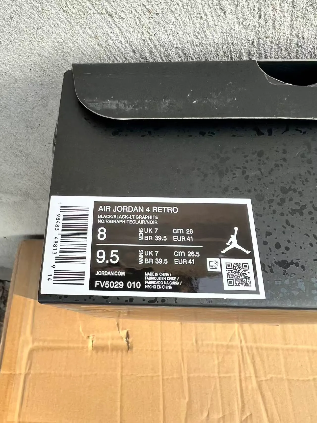 Air Jordan 4 All-Black Suede Mesh Basketball Shoes 10
