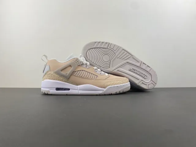 Air Jordan 4 Beige and White Lifestyle Sneakers 12