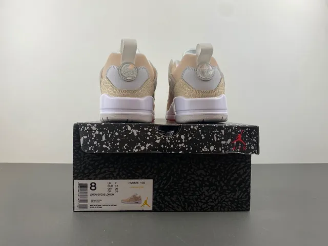 Air Jordan 4 Beige and White Lifestyle Sneakers 17