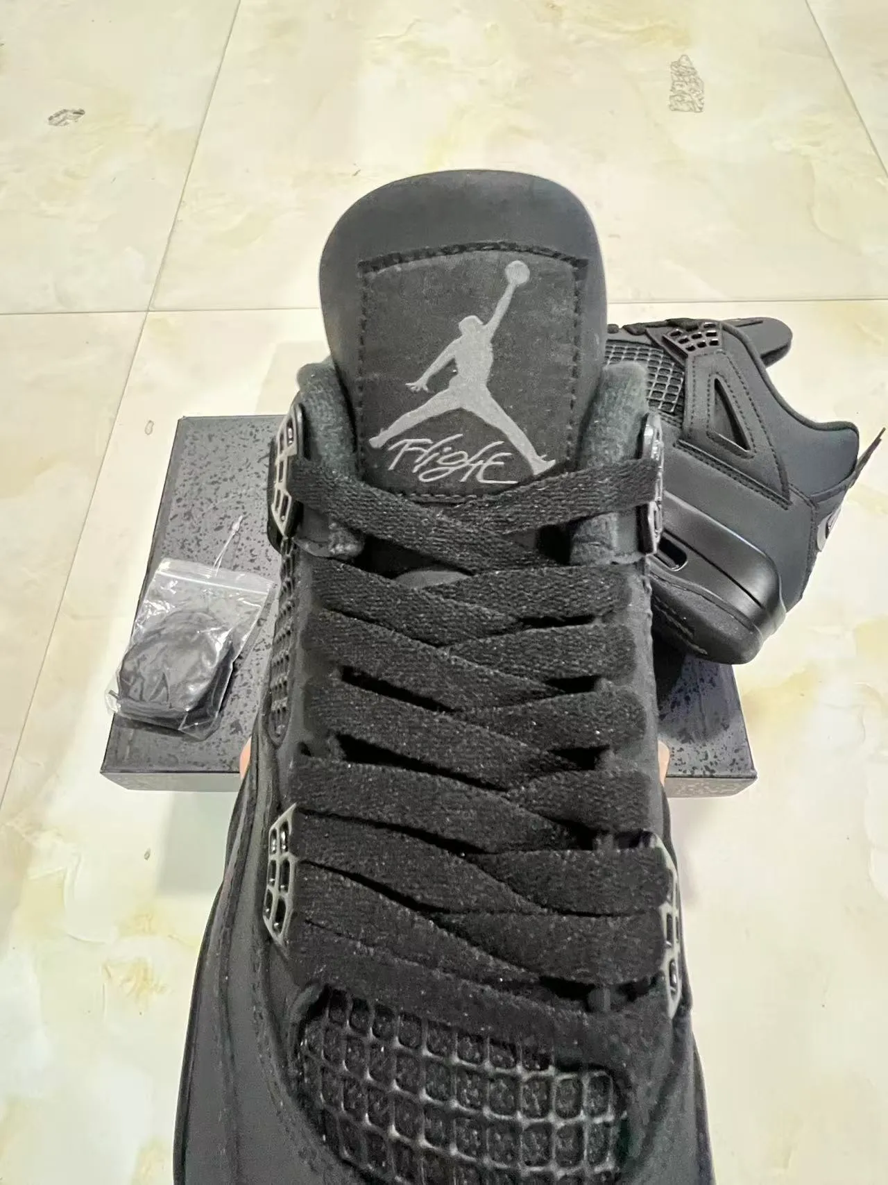 Air Jordan 4 Black Basketball Shoes 4