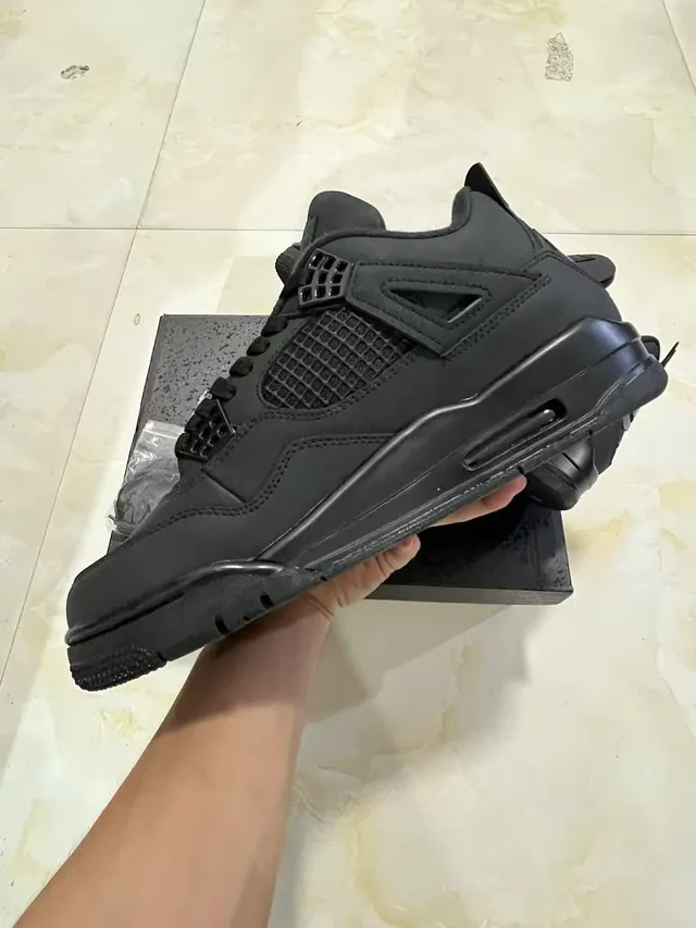 Air Jordan 4 Black Basketball Shoes 5