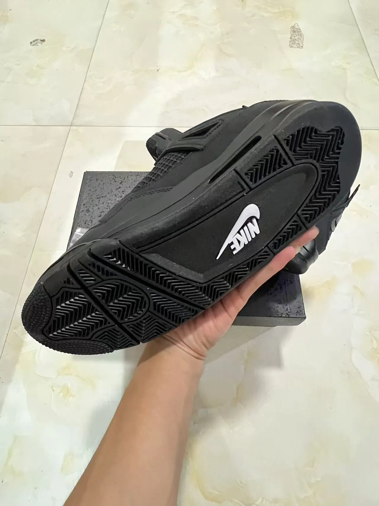 Air Jordan 4 Black Basketball Shoes 6