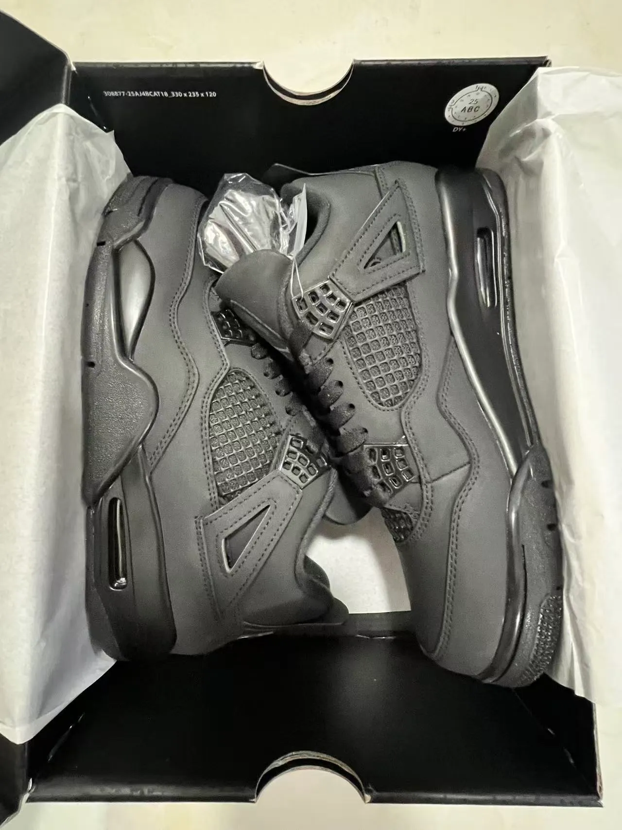 Air Jordan 4 Black Basketball Shoes 9