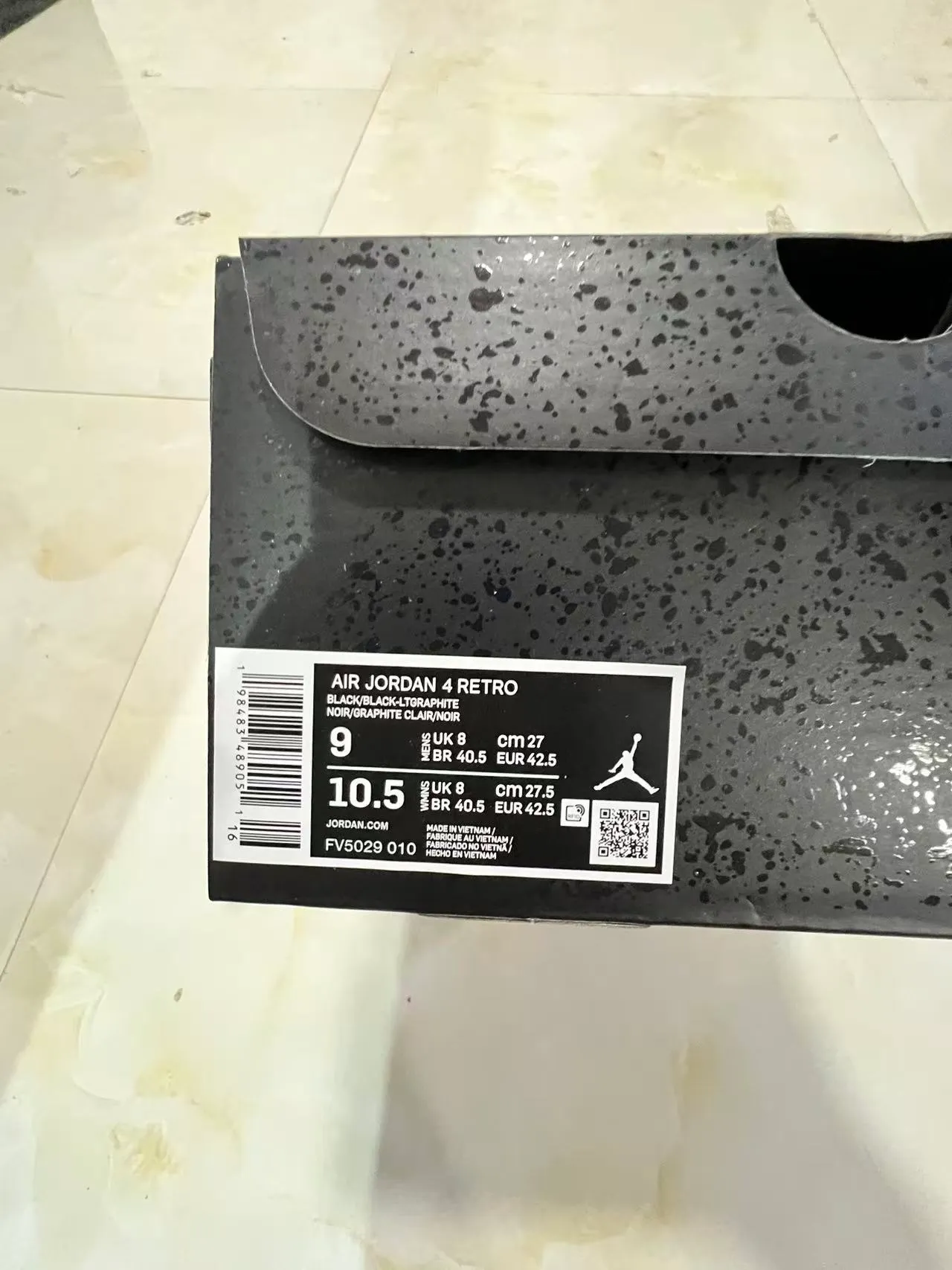 Air Jordan 4 Black Basketball Shoes 10