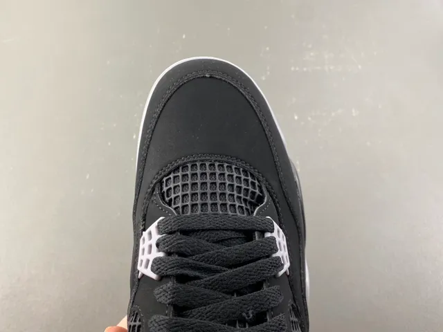Tênis de basquete Air Jordan 4 Preto Cimento Vermelho 5