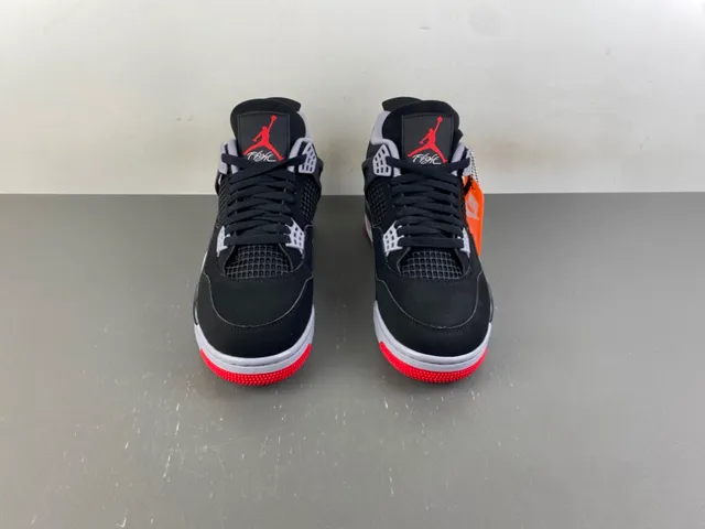 Tênis de basquete Air Jordan 4 Preto Cimento Vermelho 11