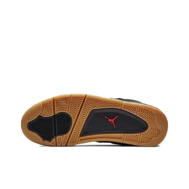Chaussures de basketball Air Jordan 4 noir blanc gomme 2
