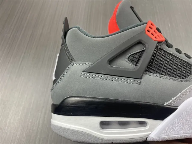 Air Jordan 4 Dark Gray Black Red Basketball Shoes 6