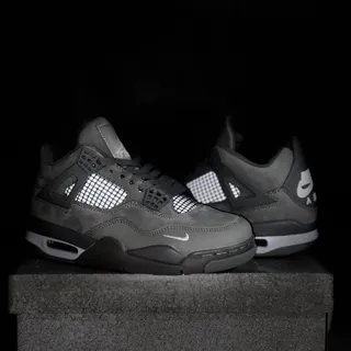Air Jordan 4 Monochromatic Gray Basketball Shoes 2