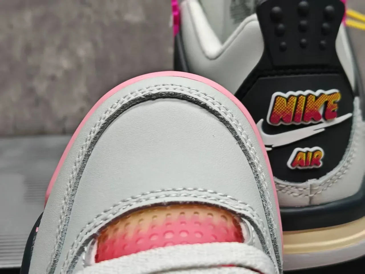 Air Jordan 4 Multicolor Gradient Window Basketball Shoes 2
