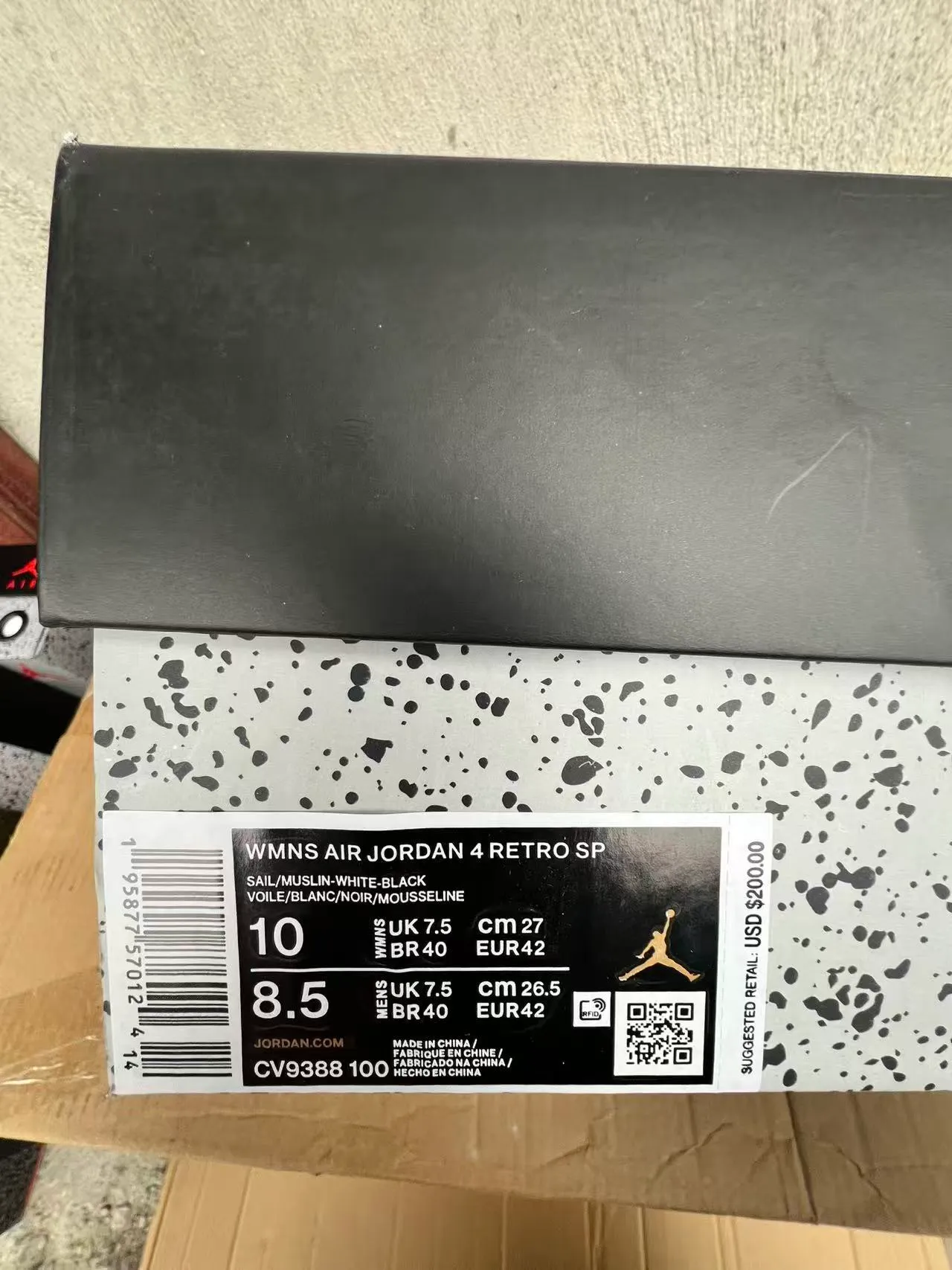 Air Jordan 4 Off-White Beige Lifestyle Basketball Shoes 10