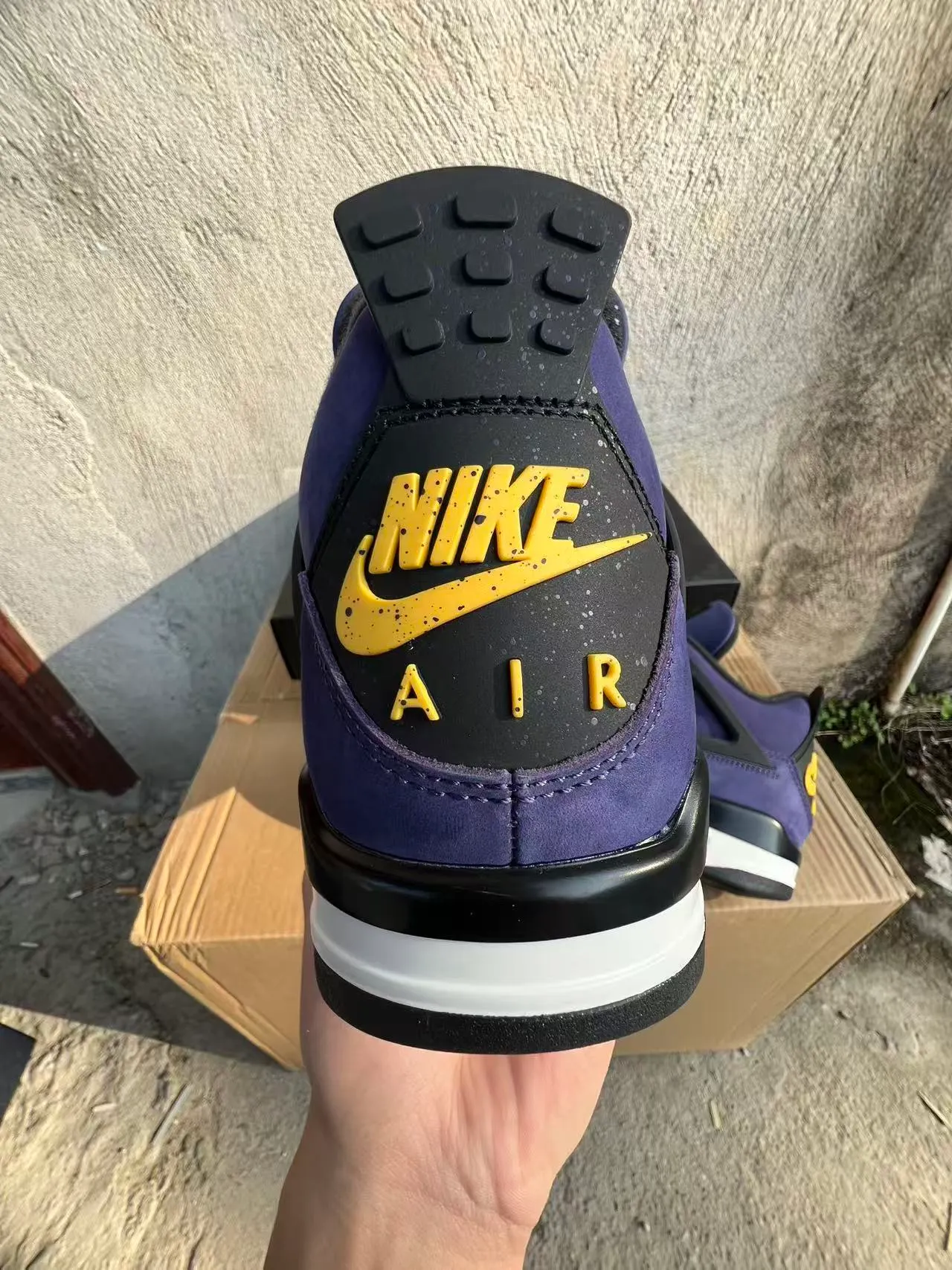 Air Jordan 4 Purple Suede Basketball Shoes 8