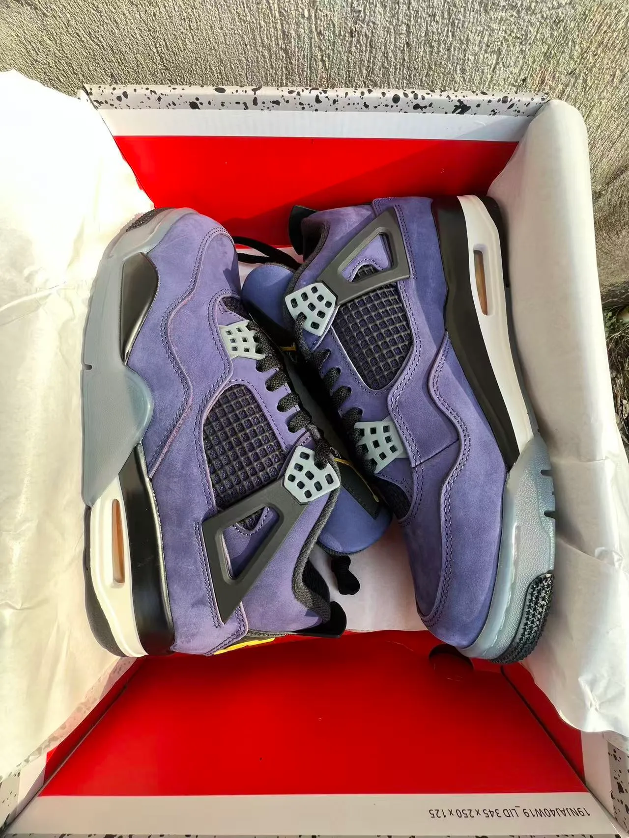 Air Jordan 4 Purple Suede Basketball Shoes 9