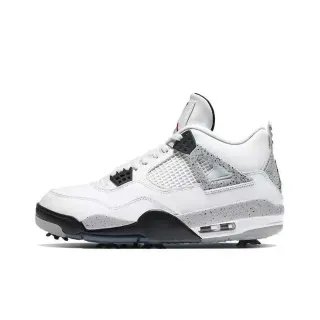 Air Jordan 4 Tênis de Basquete Branco Cimento Cinza