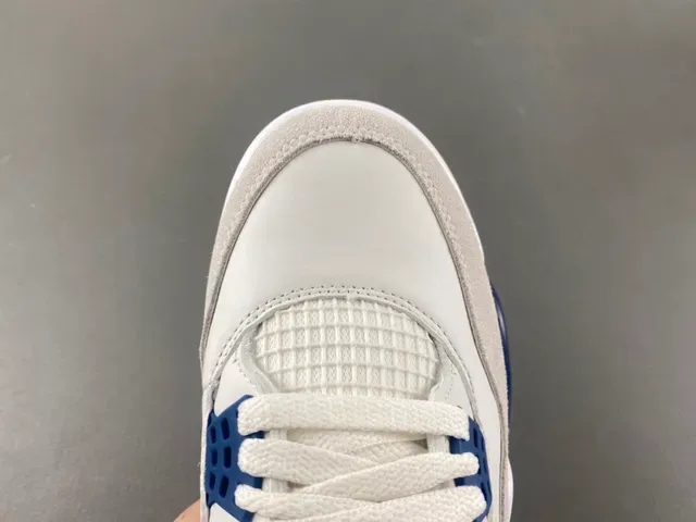 Air Jordan 4 Chaussures de Basketball Blanc Navy Gum 5