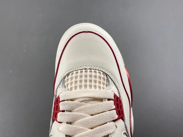 Air Jordan 4 White Red Basketball Shoes 5