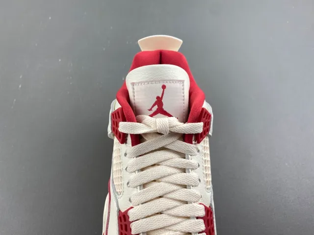 Air Jordan 4 White Red Basketball Shoes 6