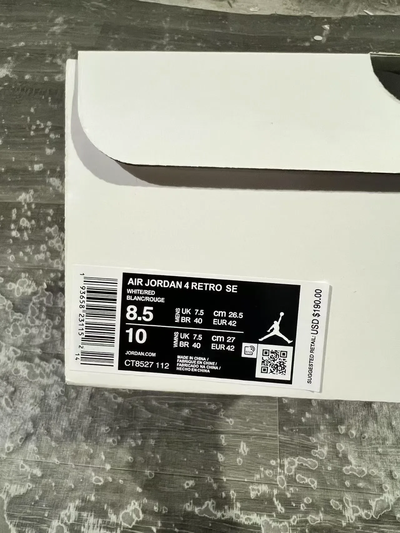Air Jordan 4 Tênis de Basquete Branco e Vermelho 10