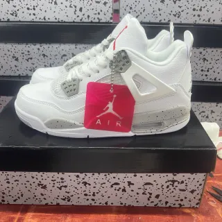 Air Jordan 4 White Speckle Basketball Shoes