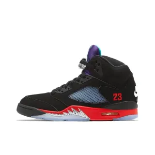 Air Jordan 5 Preto Vermelho Azul Roxo Tênis de Basquete