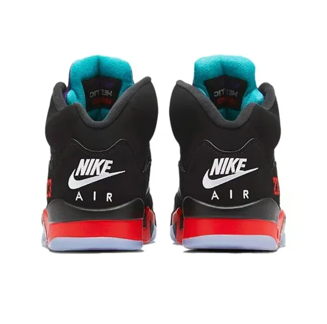 Air Jordan 5 Noir Rouge Bleu Violet Chaussures de basket 5