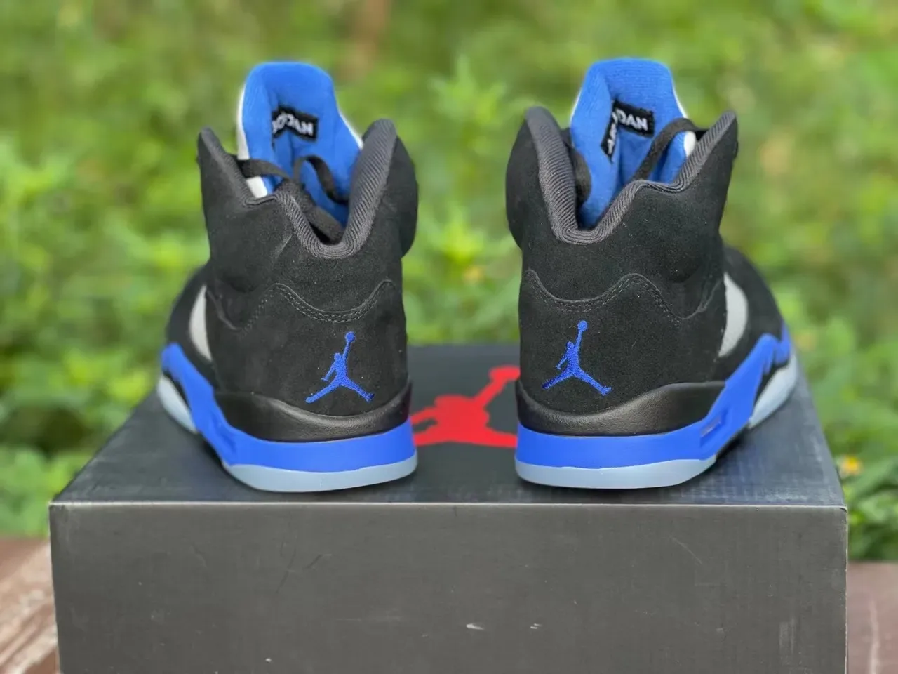 Air Jordan 5 Black Royal Blue White Chaussures de basketball 4