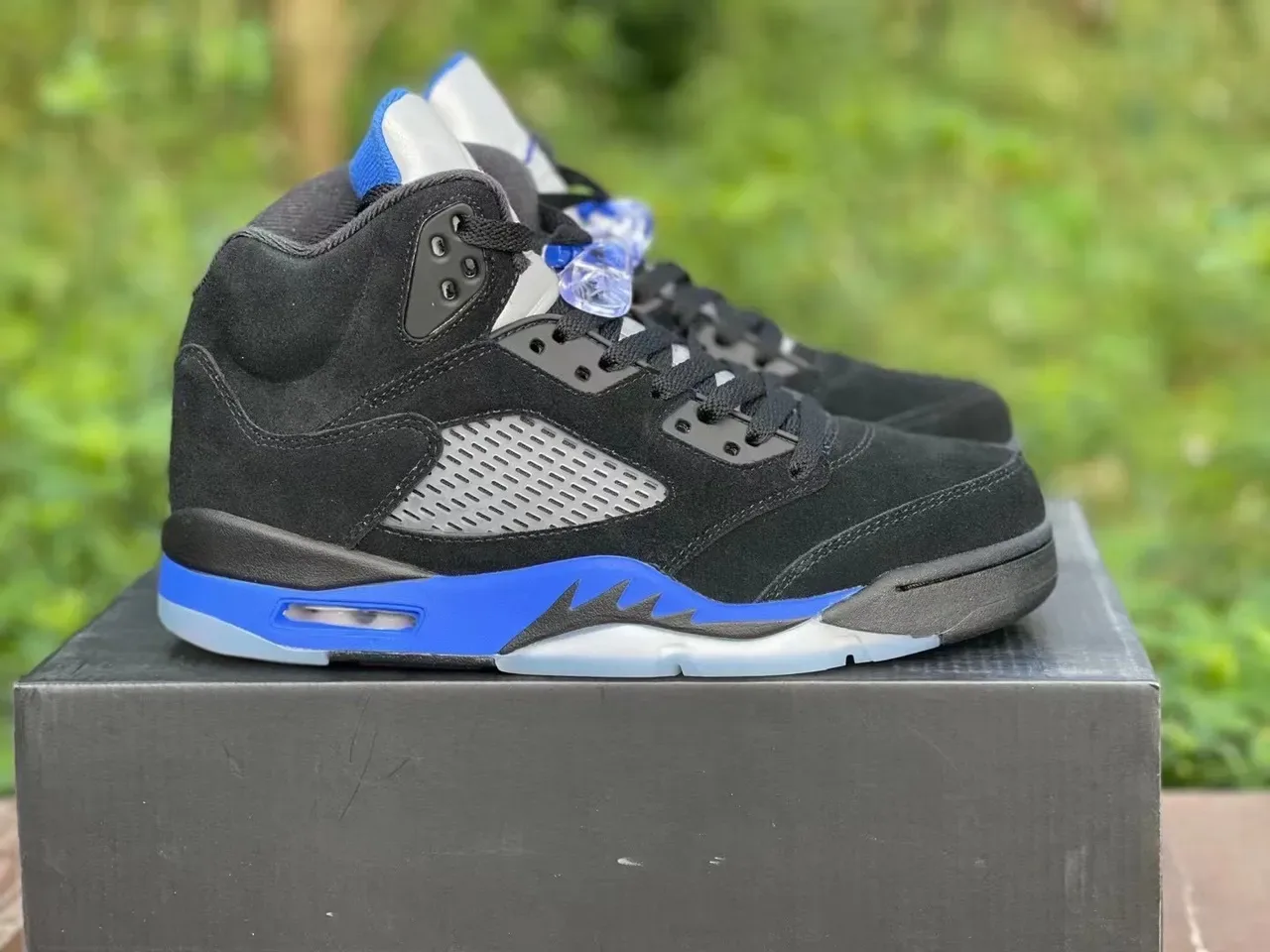 Air Jordan 5 Black Royal Blue White Chaussures de basketball 6