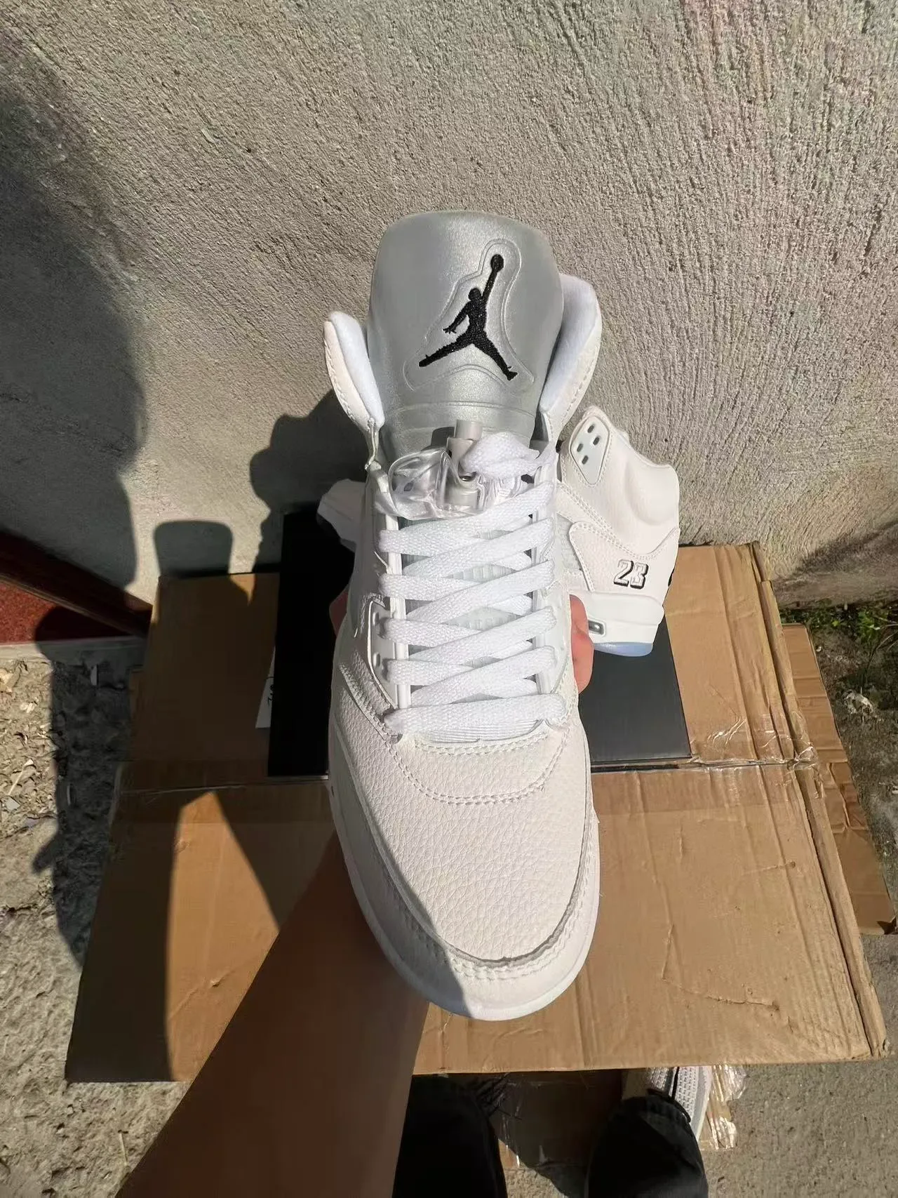Air Jordan 5 White '23' Tênis de Basquete 3