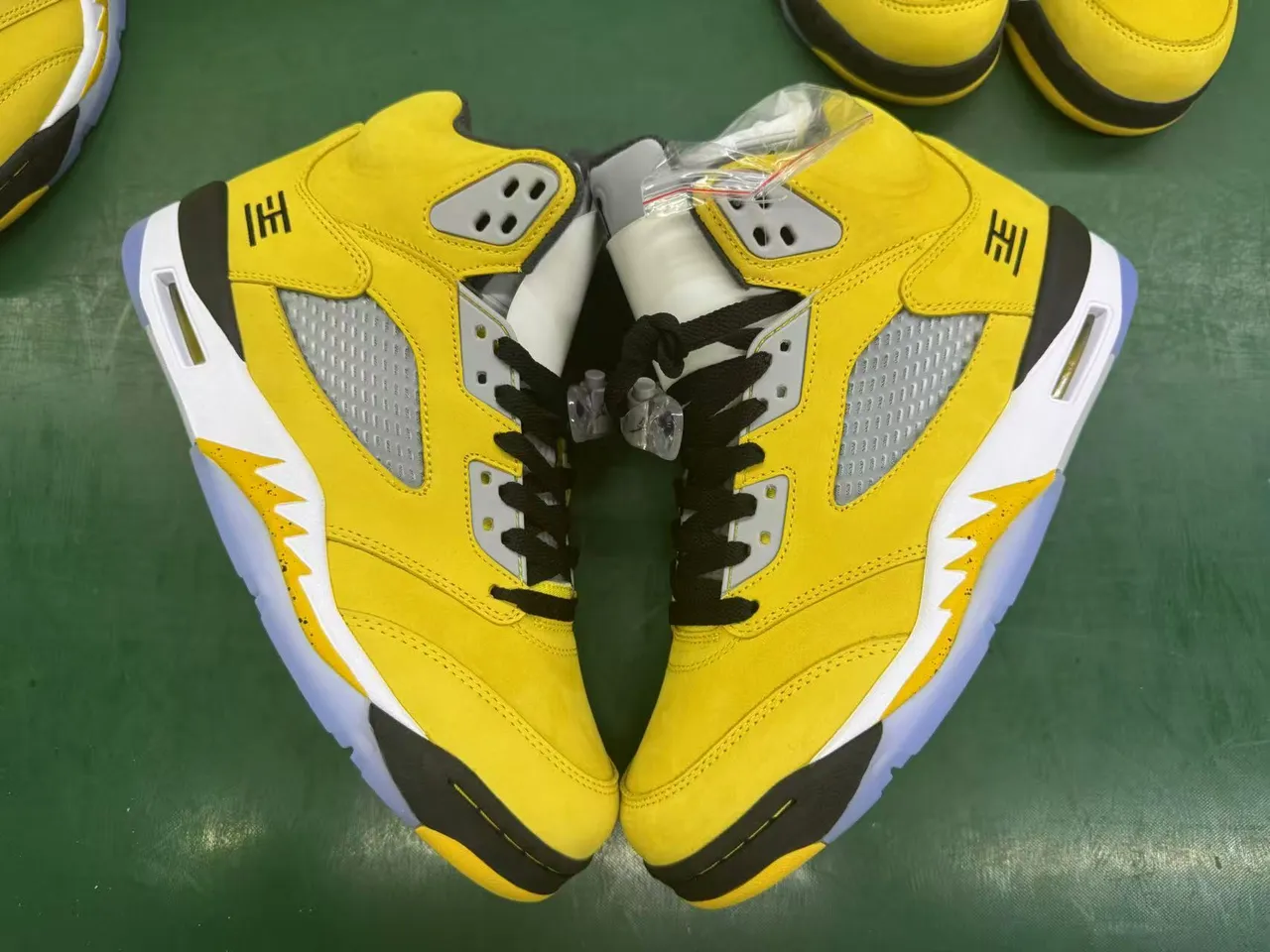 Air Jordan 5 Yellow Suede High-Top Basketball Shoes 6