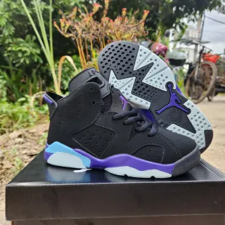 Air Jordan 6 Black Purple Ice Basketball Shoes