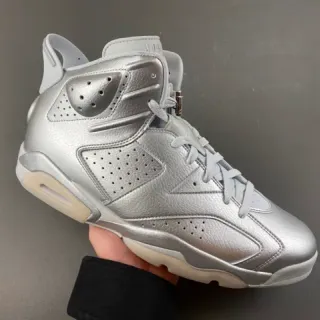 Air Jordan 6 Metallic Silver Basketball Shoes
