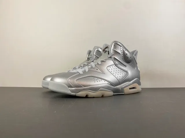Air Jordan 6 Metallic Silver Basketball Shoes 10