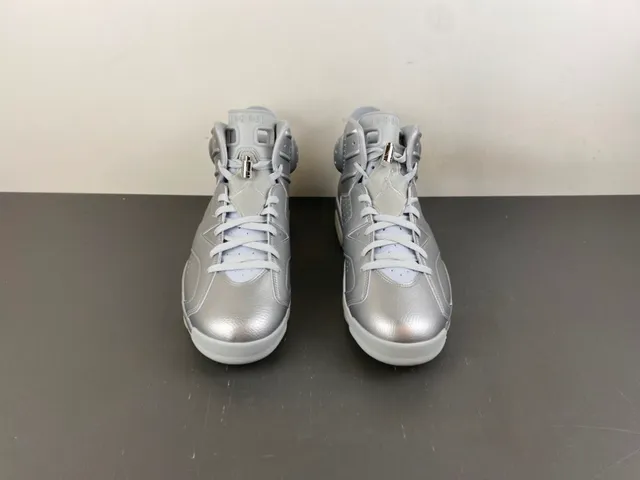 Air Jordan 6 Metallic Silver Basketball Shoes 11