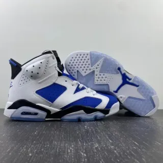 Air Jordan 6 白色 皇家蓝 黑色 篮球鞋