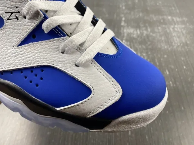 Air Jordan 6 Blanc Bleu Royal Noir Chaussures de Basketball 11