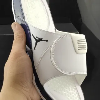 Air Jordan Hydro Slide White and Navy Slippers