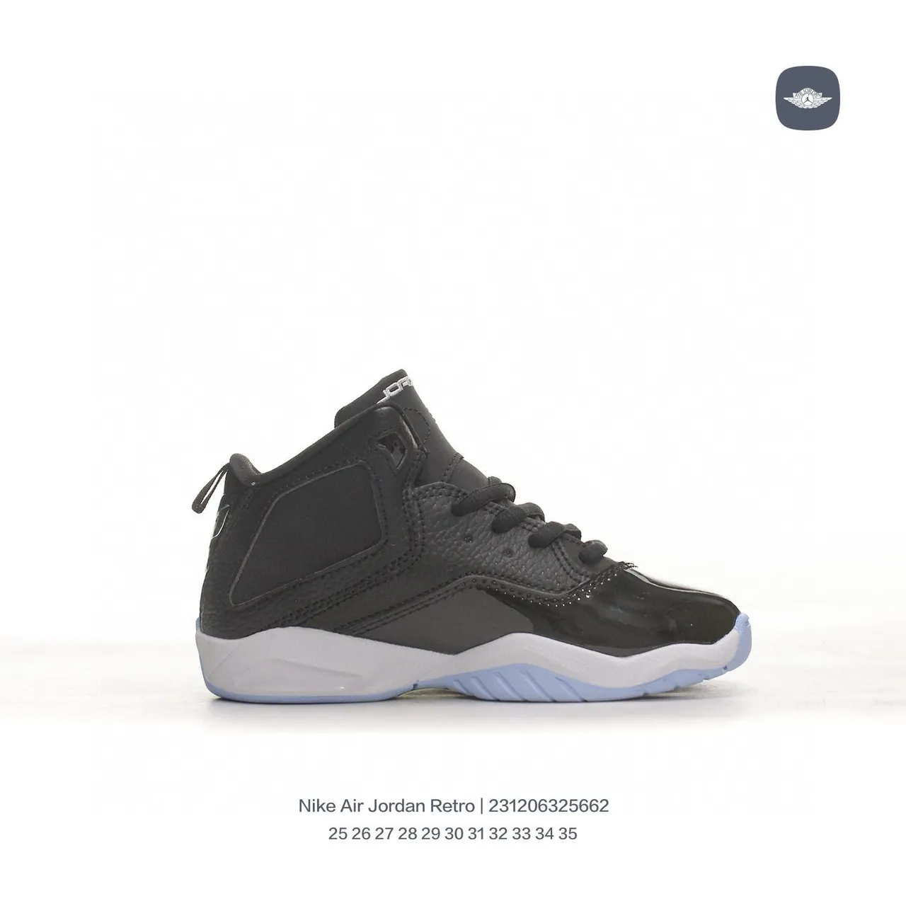 Air Jordan Retro Black Orange White Basketball Shoes 8