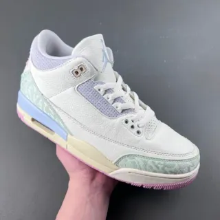 Air Jordan White Pink High-Top Elephant Print Basketball Shoes