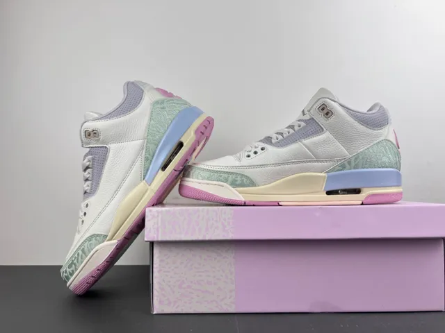 Air Jordan White Pink High-Top Elephant Print Basketball Shoes 14