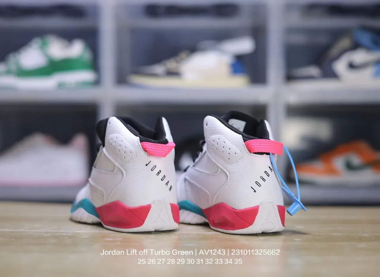 Air Jordan White Red High-Top Perforated Side Panels Sneakers 13