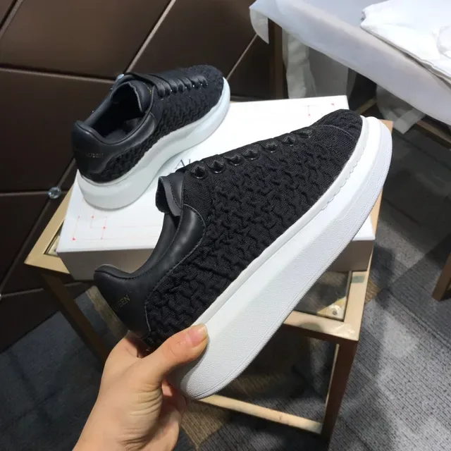 Alexander McQueen Oversized Sneaker কালো নিটেড উপর লাইফস্টাইল Sneaker 5
