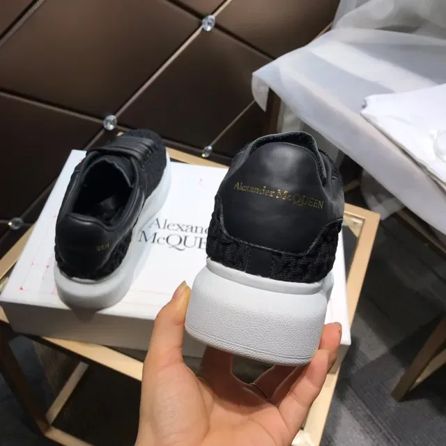 Alexander McQueen Oversized Sneaker কালো নিটেড উপর লাইফস্টাইল Sneaker 6