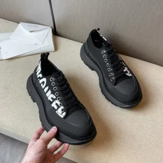Alexander McQueen Oversized Sneaker Black Monochrome Chunky Sneakers