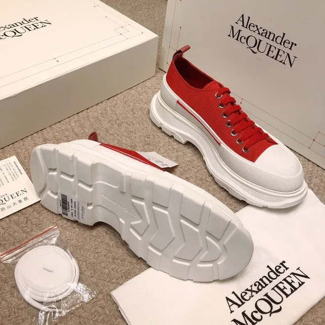 Alexander McQueen Oversized Sneaker Red and White Chunky Sneakers 2