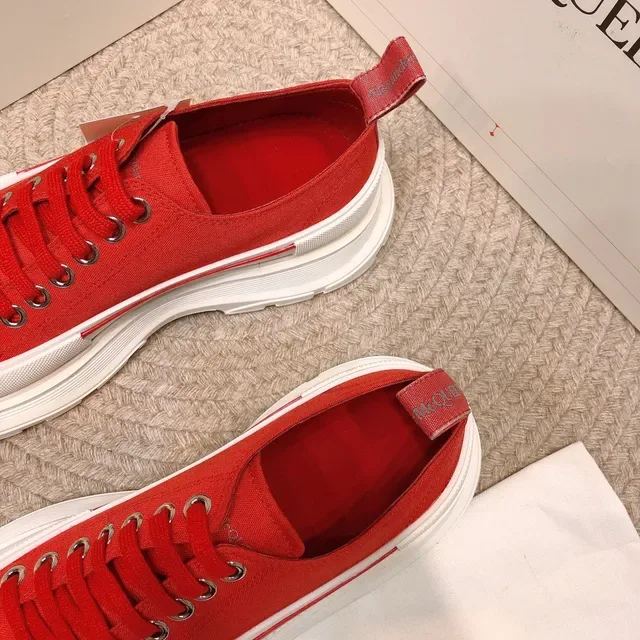 Alexander McQueen Oversized Sneaker Red and White Chunky Sneakers 7