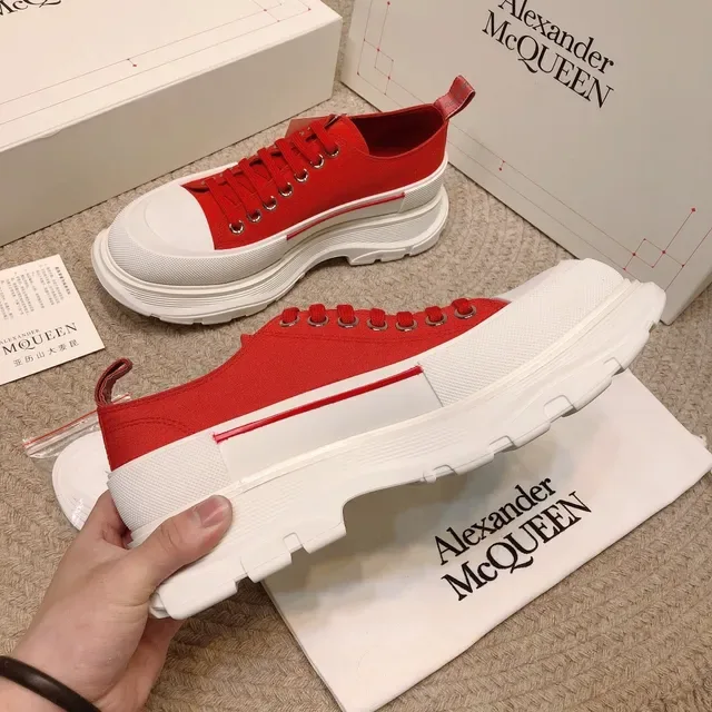 Alexander McQueen Oversized Sneaker Red and White Chunky Sneakers 8