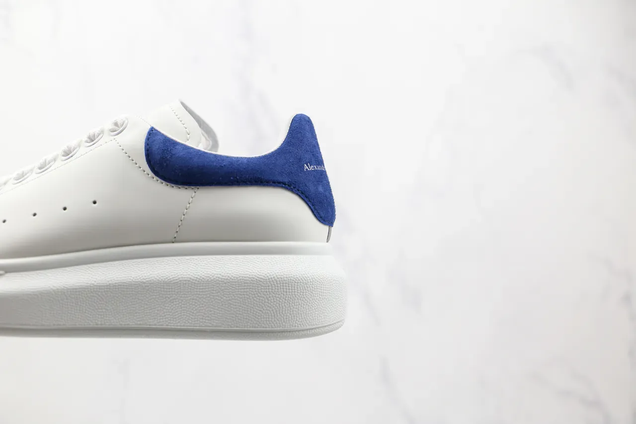 Alexander McQueen Oversized Sneaker White and Blue Lifestyle Sneakers 4