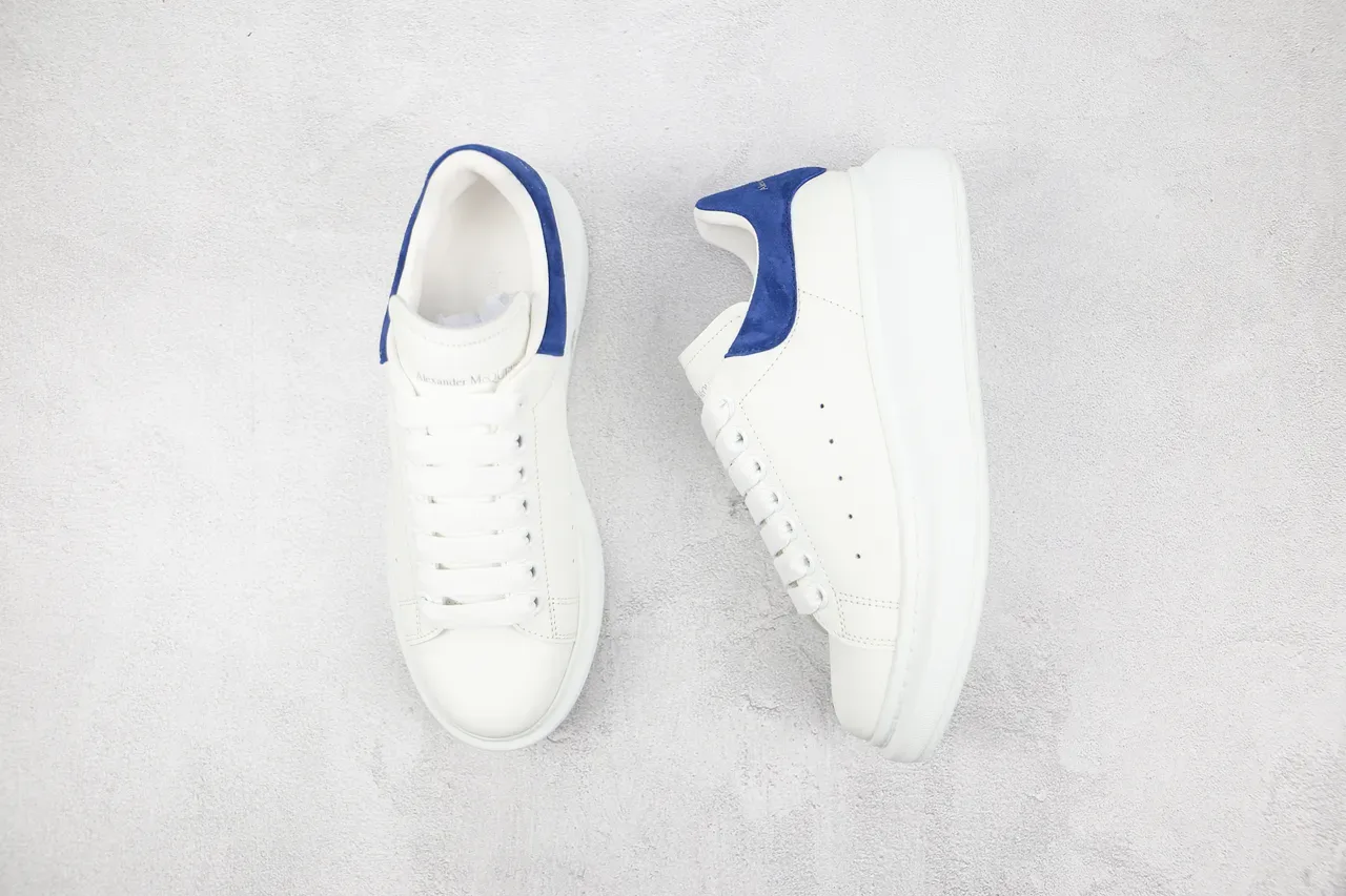 Alexander McQueen Oversized Sneaker White and Blue Lifestyle Sneakers 8