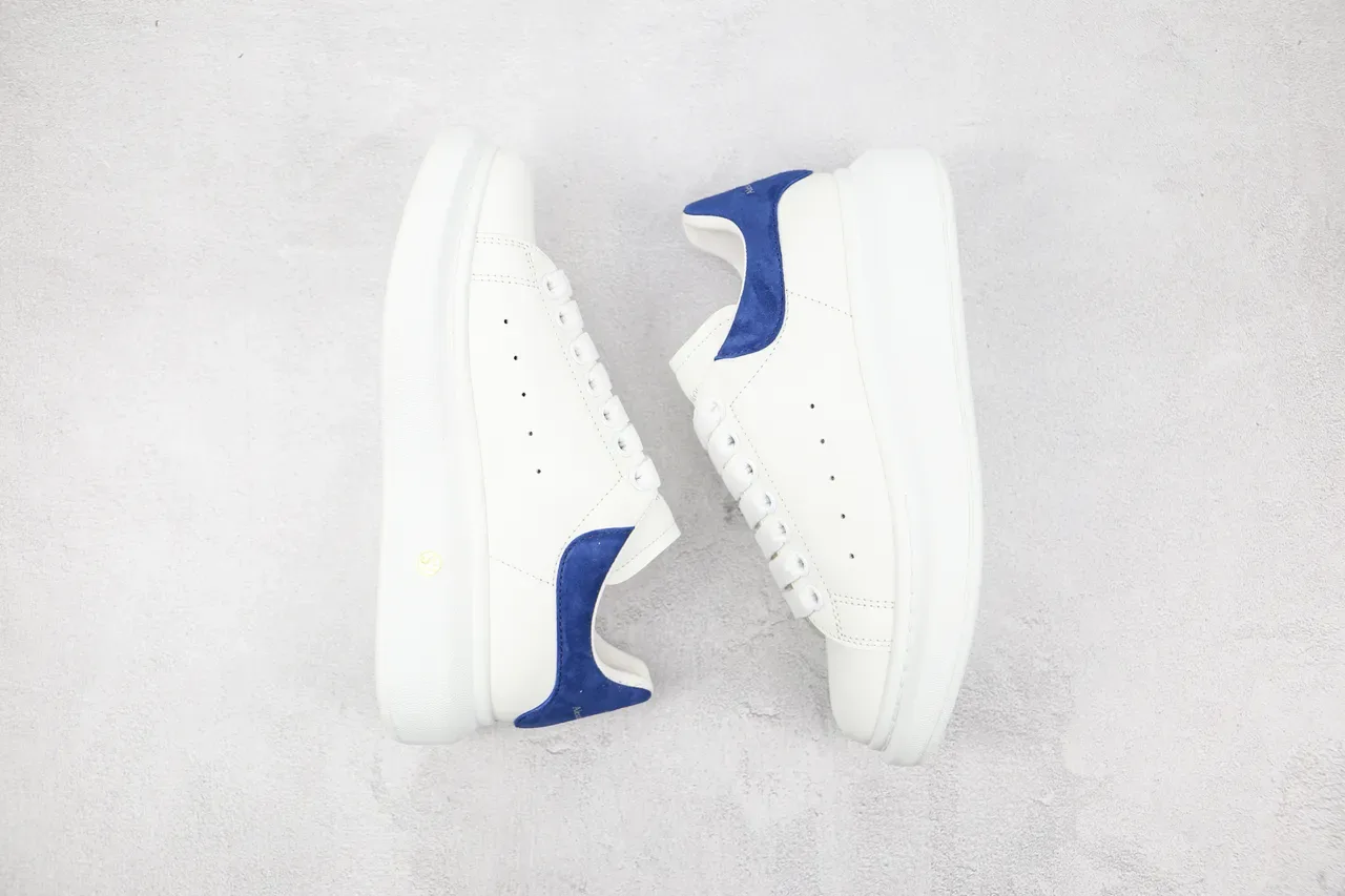 Alexander McQueen Oversized Sneaker White and Blue Lifestyle Sneakers 9